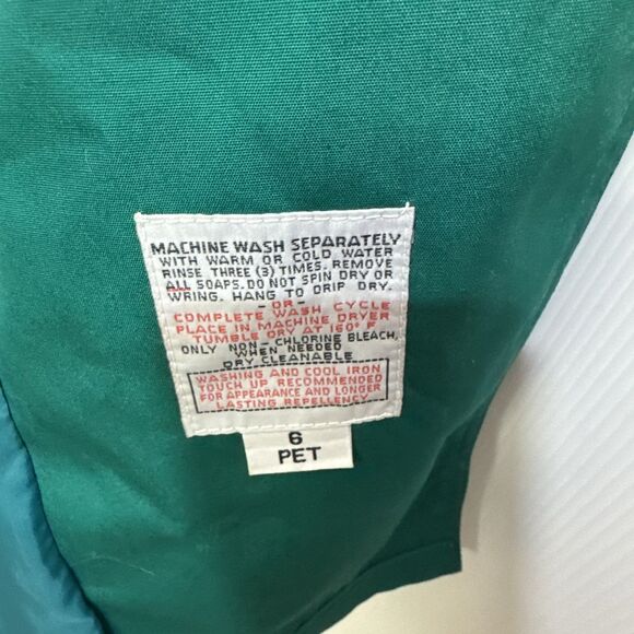 Towne by London Fog Women’s 6P Trench Coat Green Belted Lined Retro Classic - Picture 5 of 9